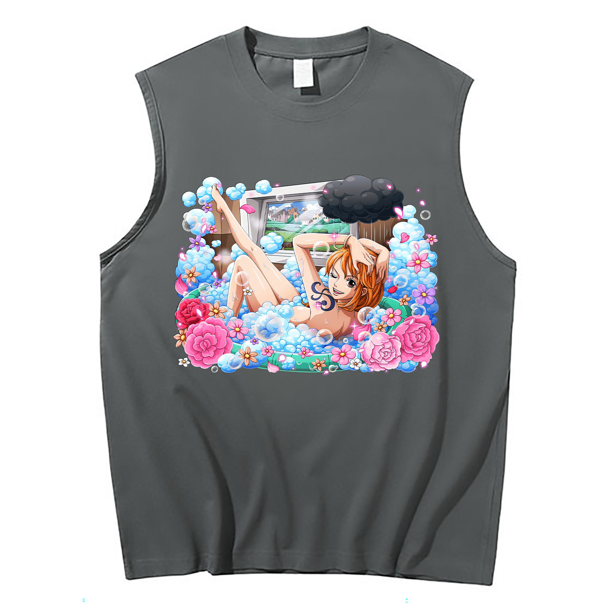 ワンピース ナミ ONE PIECE Nami コットン100％タンクトップ（フロントプリント）